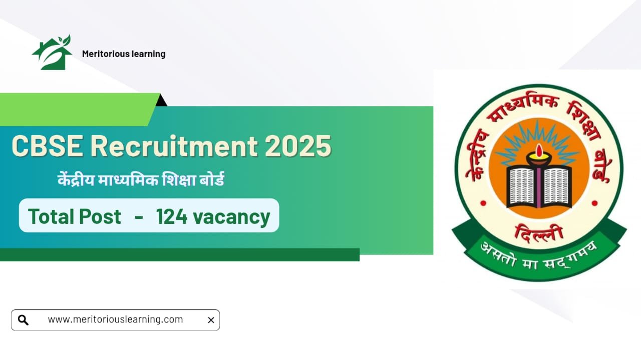 CBSE Recruitment 2025: Notification Released for 124 Posts – Check ...