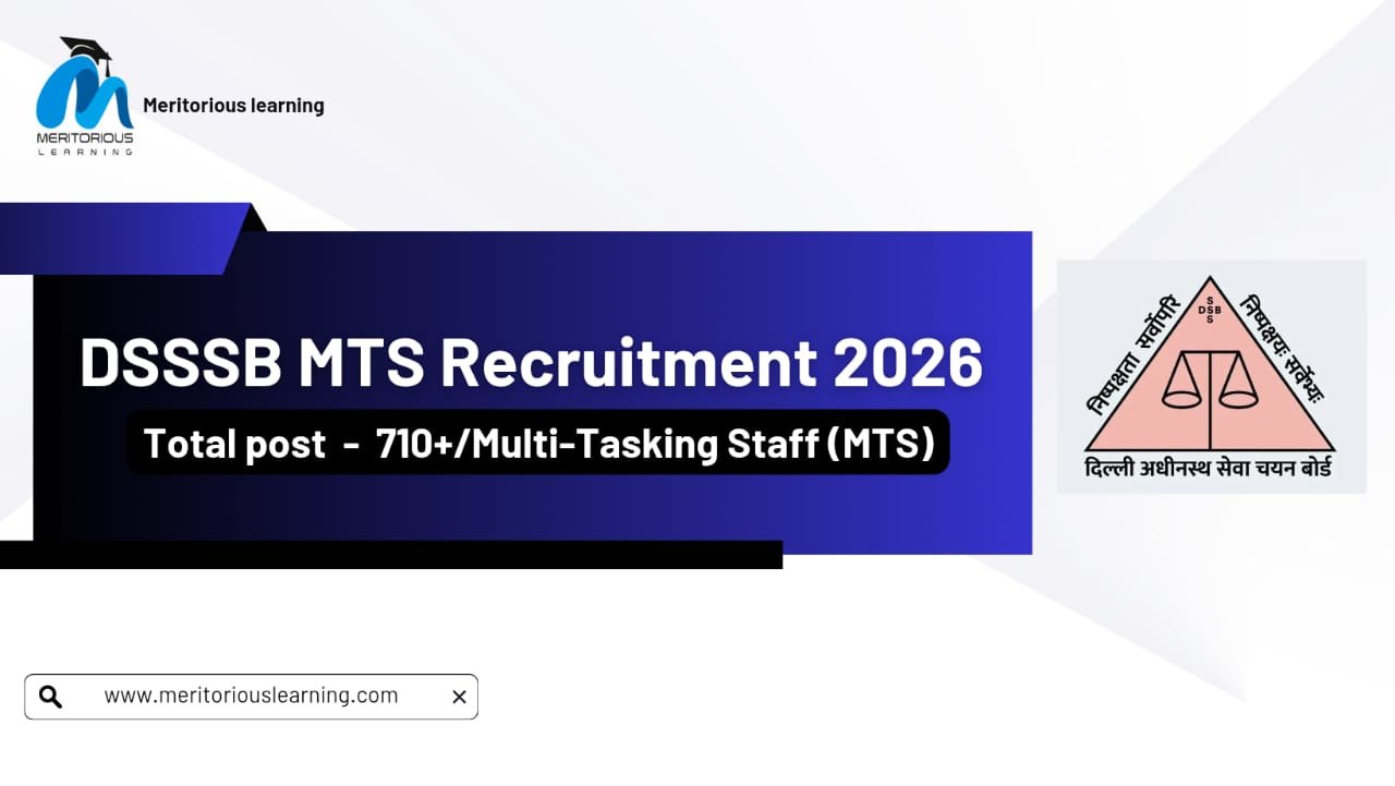 DSSSB MTS Recruitment 2026: Notification Out for 710+ Multi-Tasking ...