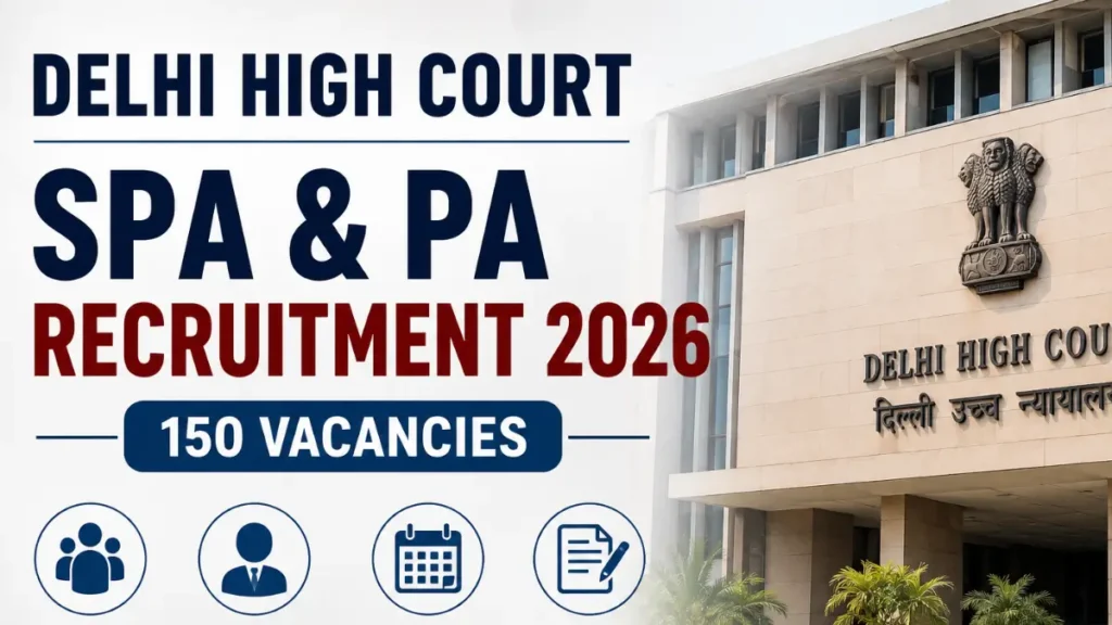 delhi high court spa recruitment 2026